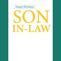 Family Circle Card - Bevelled Text (Son-In-Law)