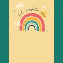Get Well Soon Card - Feel Brighter Rainbow