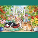 Rectangular Jigsaw - Greenhouse Cats