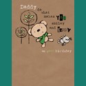 Family Circle Card - Smiley & Happy Bear (Daddy)