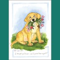 Alison's Animals Card Collection - I Brought You Flowers