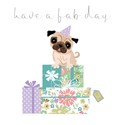 Pink Pig Card Collection - Pug