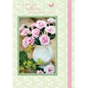 Mother's Day Card - Jug Of Pinks