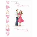 Anniversary Card - Sweet Couple (Son & Daughter In Law)
