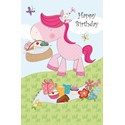 Sugar & Mice Card - Pink Horse