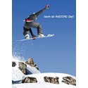 First Class Male Card - Snowboarding