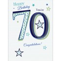 Special Birthdays Card - 70 Male