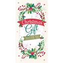 Christmas Card (Single) - Money Wallet - Wreath & Banner