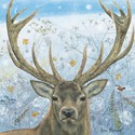Enchanted Wildlife Card - Winter Stag