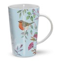 The Riverbank Mug - Vintage Garden - Blue Floral & Birds
