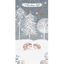 Christmas Card (Single) - Money Wallet - Hedgehogs