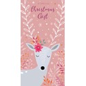 Christmas Card (Single) - Money Wallet - Reindeer