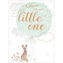 New Baby Card - Hare & Balloon