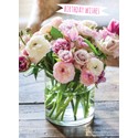 Floral Birthday Card - Rannunculus & Roses