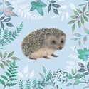 Vintage Garden Card - Hedgehog