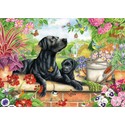 Rectangular Jigsaw - Black Labrador & Pup