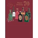 Age To Celebrate Card - 70 - Beer Bottles