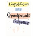 New Baby Card - Babysitters (Grandparents)
