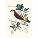 Botanical Blooms Card Collection - Copper Bird