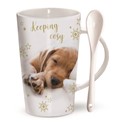 Chocolatte Mugs - Dog Keeping Cosy