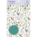 Gift Wrap & Tags - Vintage Garden Birds (2 Sheets & 2 Tags)