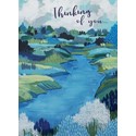 Thinking Of You Card - Bird Floral