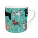 Dog & Floral Pattern - Tarka Mug