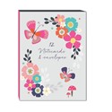Butterflies Stationery - Notecard Pack (12) - Flowers