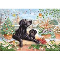 Christmas Lab & Pup - 1000 Piece Jigsaw Puzzle