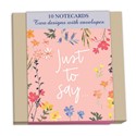 Notecard Pack (10 Cards) - Floral Note