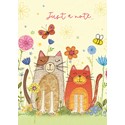 Mini Notecard Pack (6 Cards) - Happy Cats