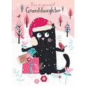 Christmas Card (Single) - Granddaughter - Cat