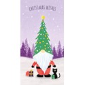 Christmas Card (Single) - Money Wallet - Santa Gnome & Friend