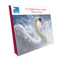 Sparkle Swan - RSPB Small Square Christmas 10 Card Pack