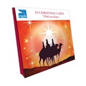 Star Of Wonder - RSPB Small Square Christmas 10 Card Pack