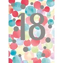 Age To Celebrate Card - 18 - Spot Pattern