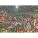 Woodland Hedgehogs - 1000 Piece Jigsaw Puzzle
