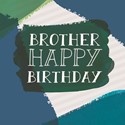 FAMILY CIRCLE CARD - BROTHER  Colour Wash & Text