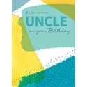 Family Circle Card - Uncle - Colour Wash & Text