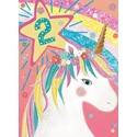 Party Time Card - Unicorn (Age 2)