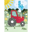 Party Time Card - Tractor (Age 4)