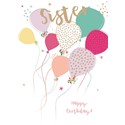 Family Circle Card - Balloons (Sister)