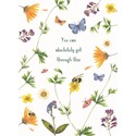 Sympathy Card - Get Through This Floral