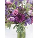 Floral Birthday Card - Purple Floral