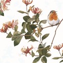 Pollyanna Pickering Countryside Collection Card - Floral Robin