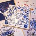 Blue Willow Card Collection - Floral Pattern