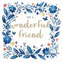 Blue Willow Card Collection - Floral Border