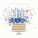 Blue Willow Card Collection - Floral Cake