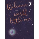 New Baby Card - Welcome to the World (Blue)