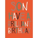 Family Circle Card - Son - Colourful Text